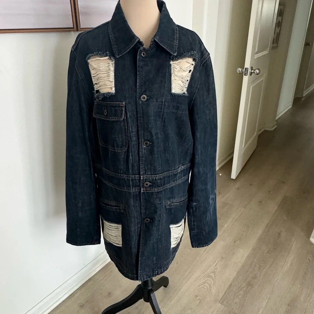 Miu Miu Blue Denim Jacket Size XL - Picture 3 of 12